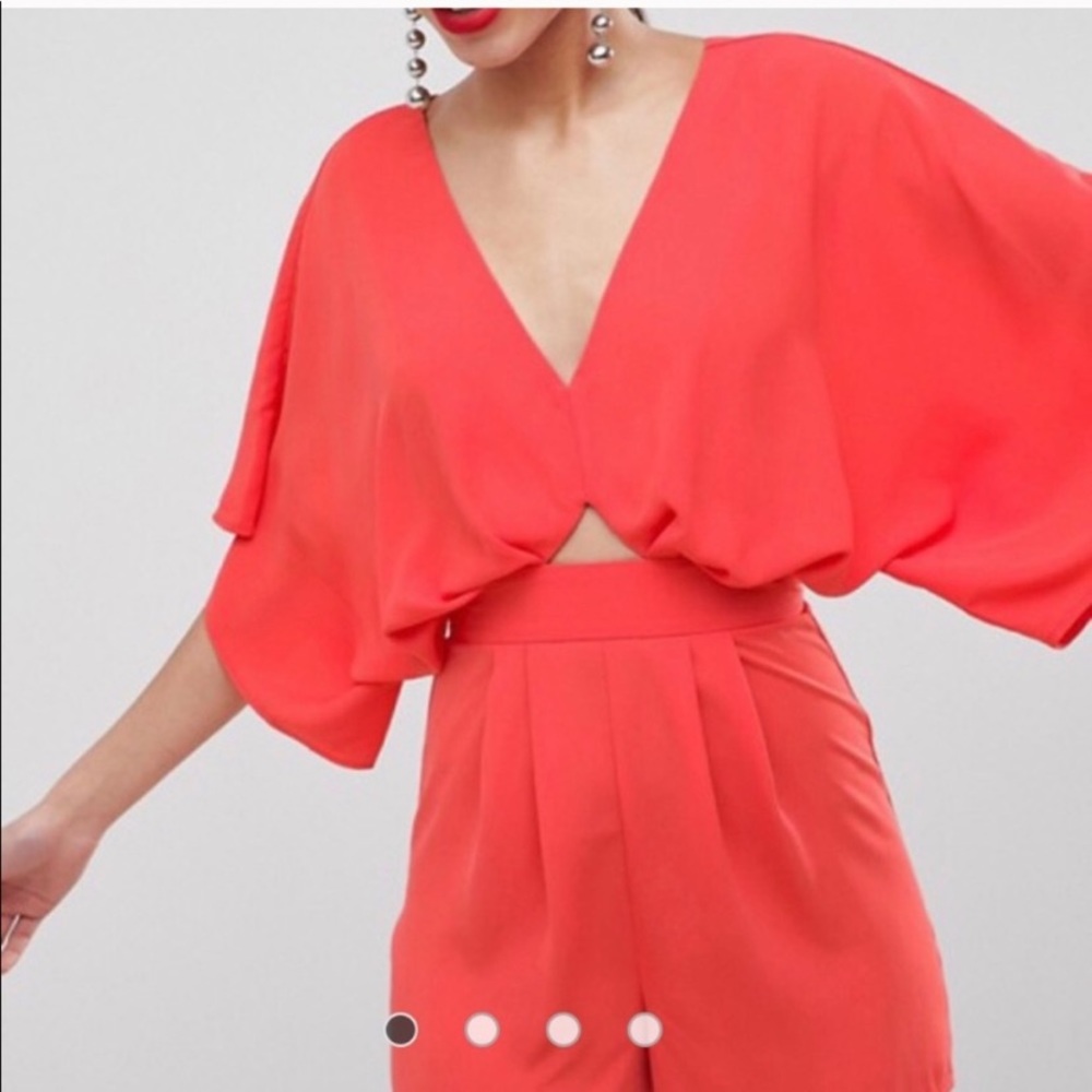 ASOS coral romper